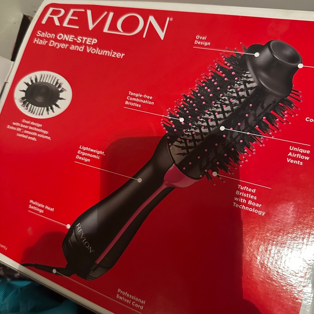 Revlon Salon One-Step Black and Red Hair Dryer